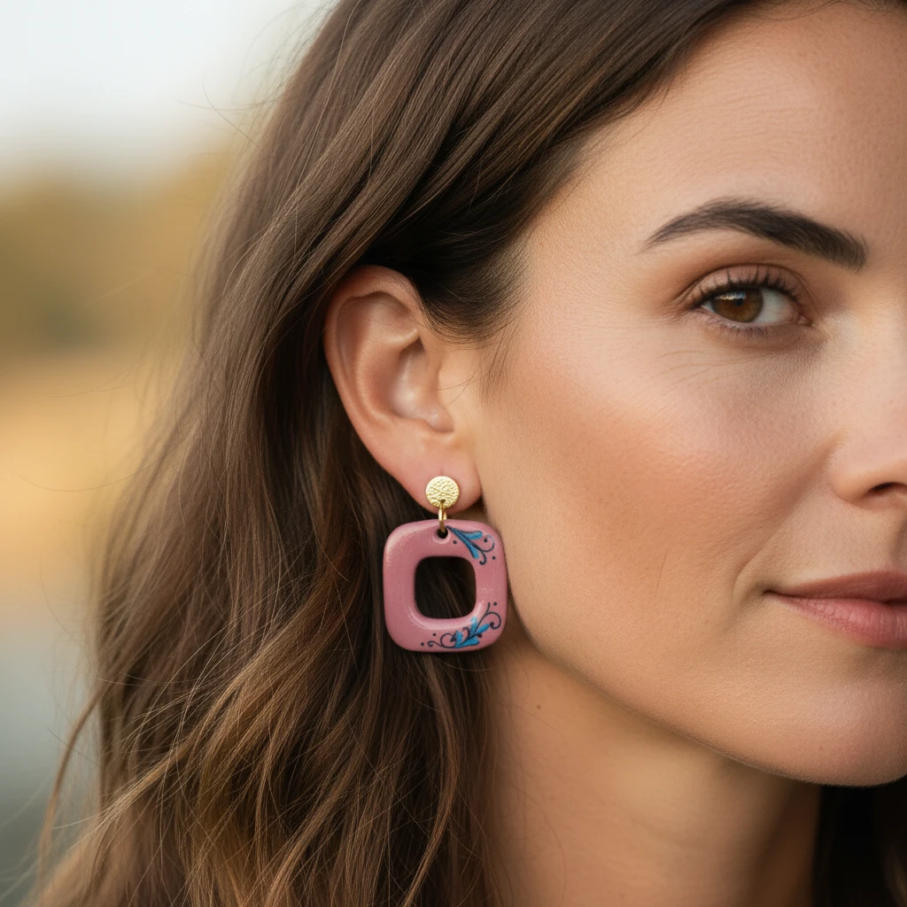 orecchini-earrings-grottega-laterza-puglia-ceramic-quadrato-warm-pink